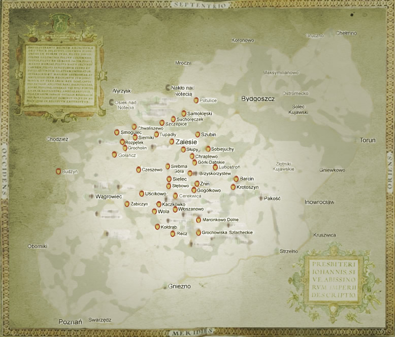 Mapa okolic Zalesia