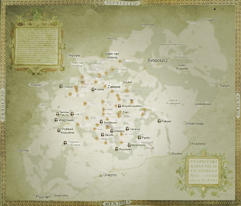 Mapa okolic Zalesia