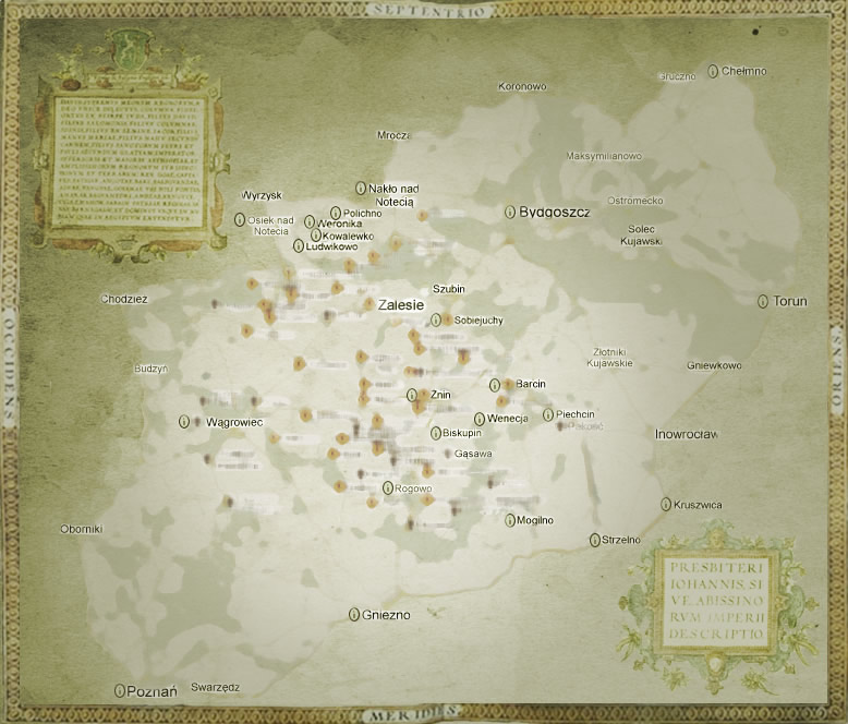 Mapa okolic Zalesia